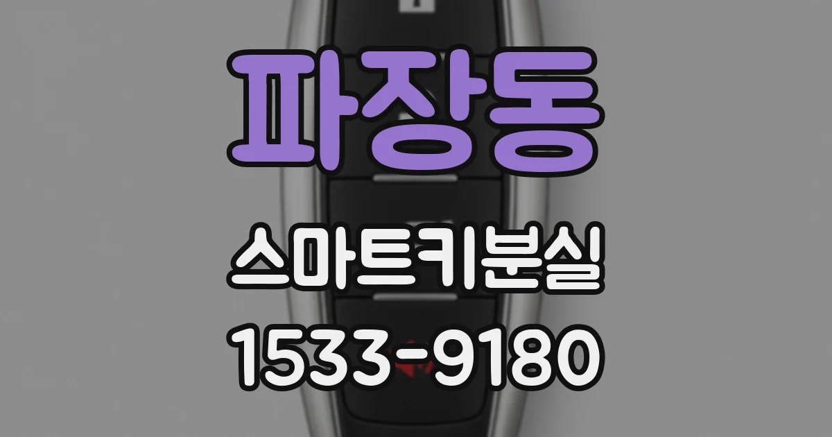 파장동 스마트키분실