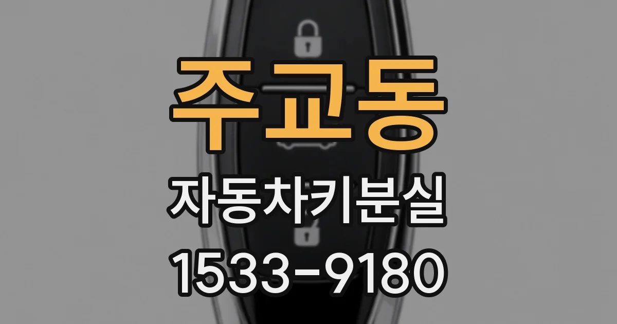 주교동 자동차키분실