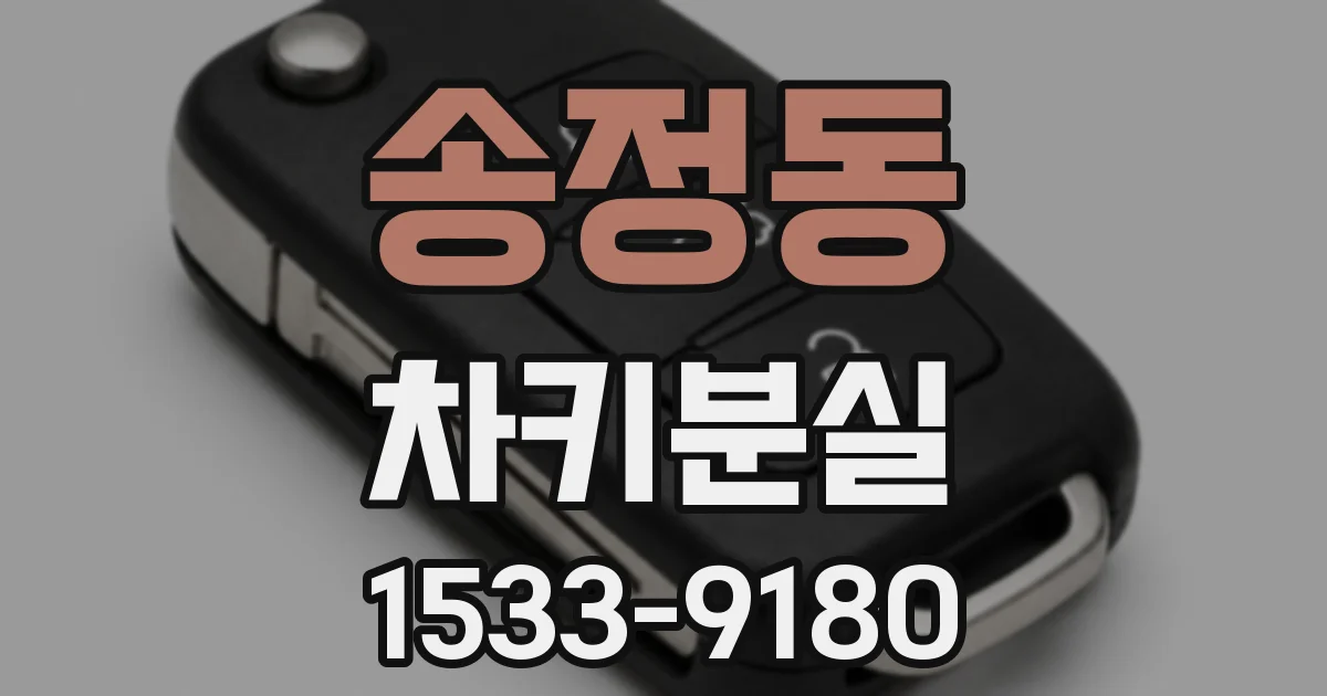 송정동 차키분실