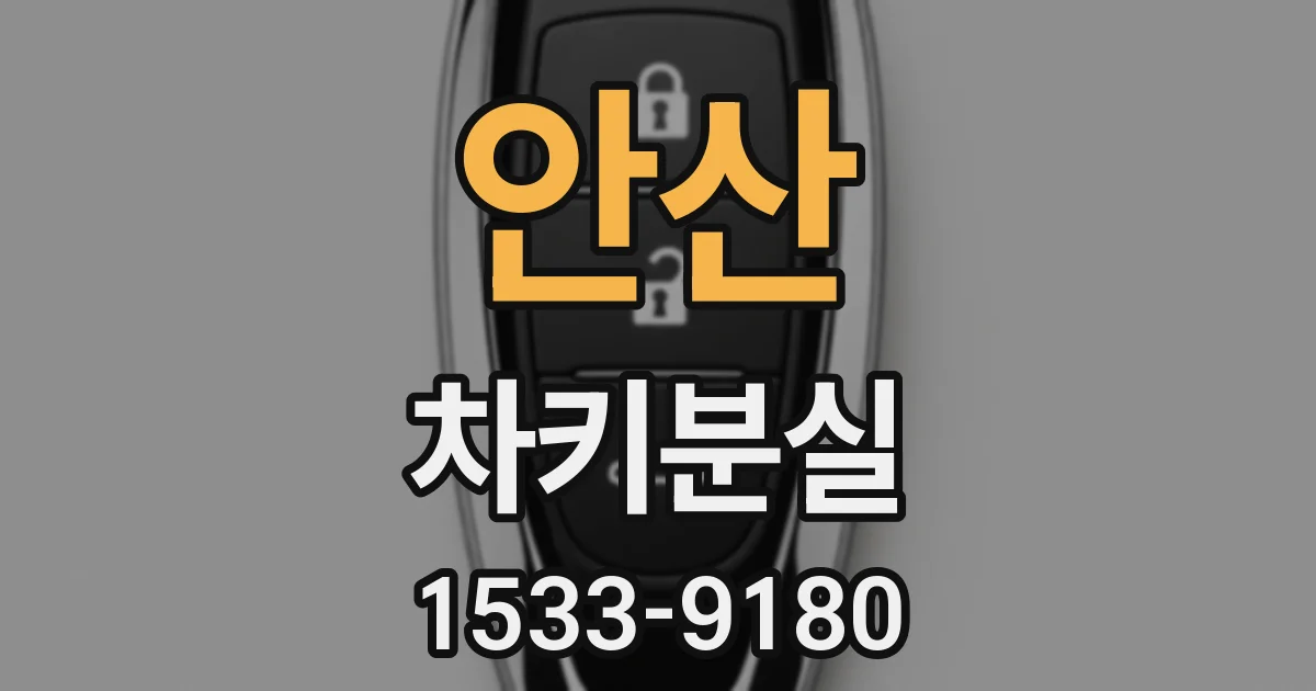 안산 차키분실