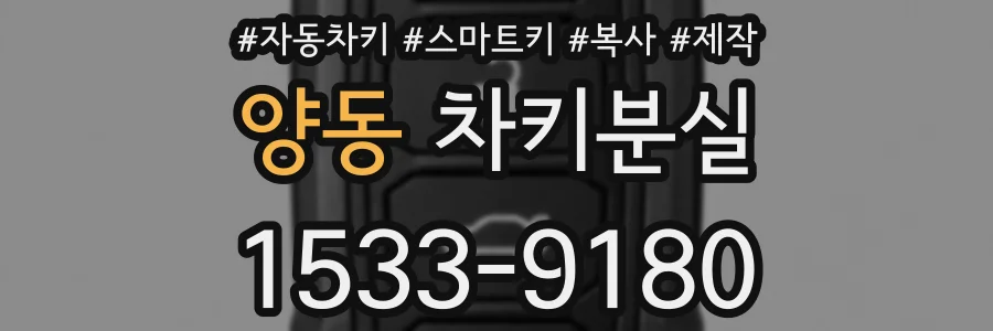 양동 차키분실