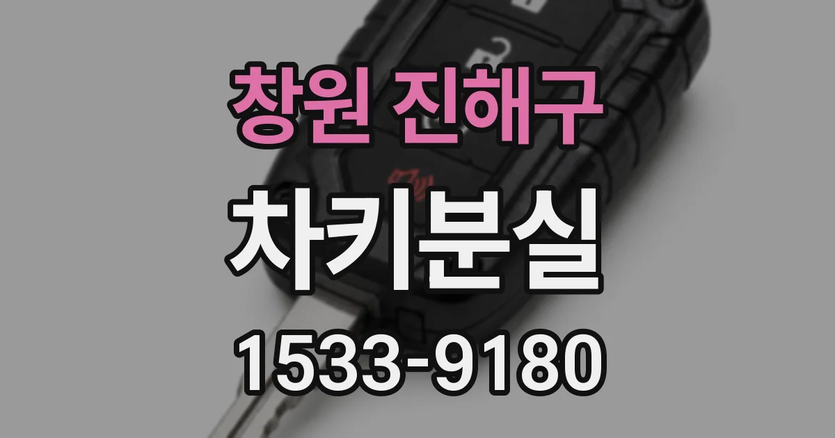 창원 진해구 차키분실