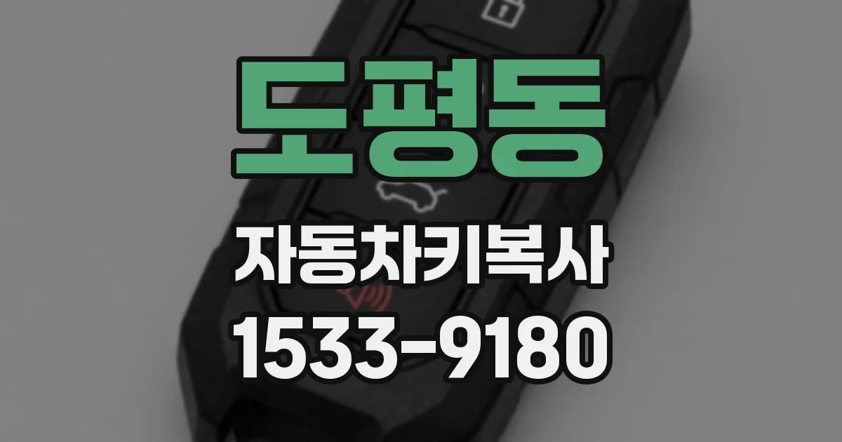 도평동 자동차키복사