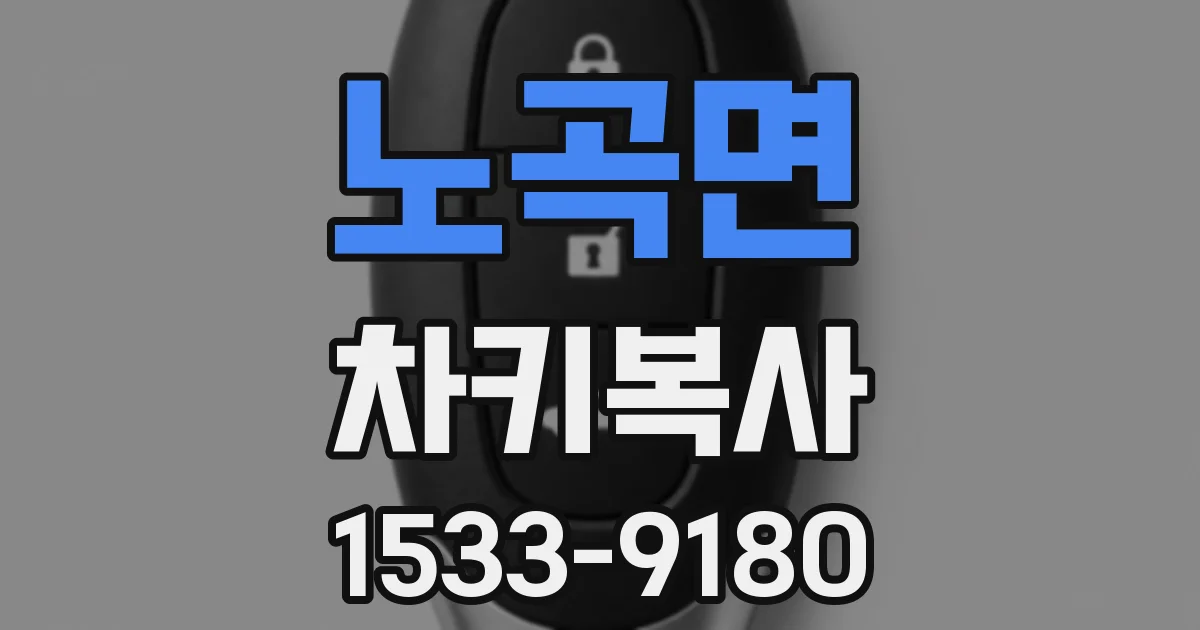 노곡면 차키복사
