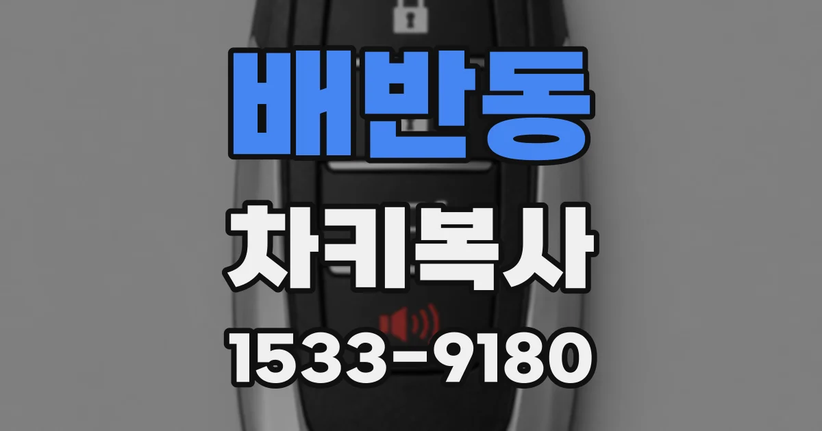 배반동 차키복사
