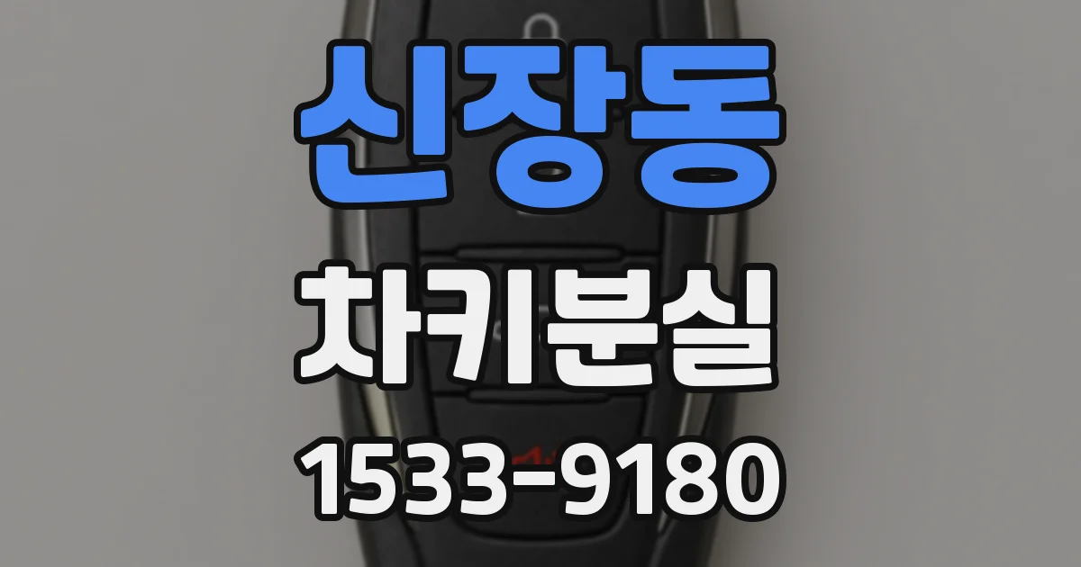 신장동 차키분실