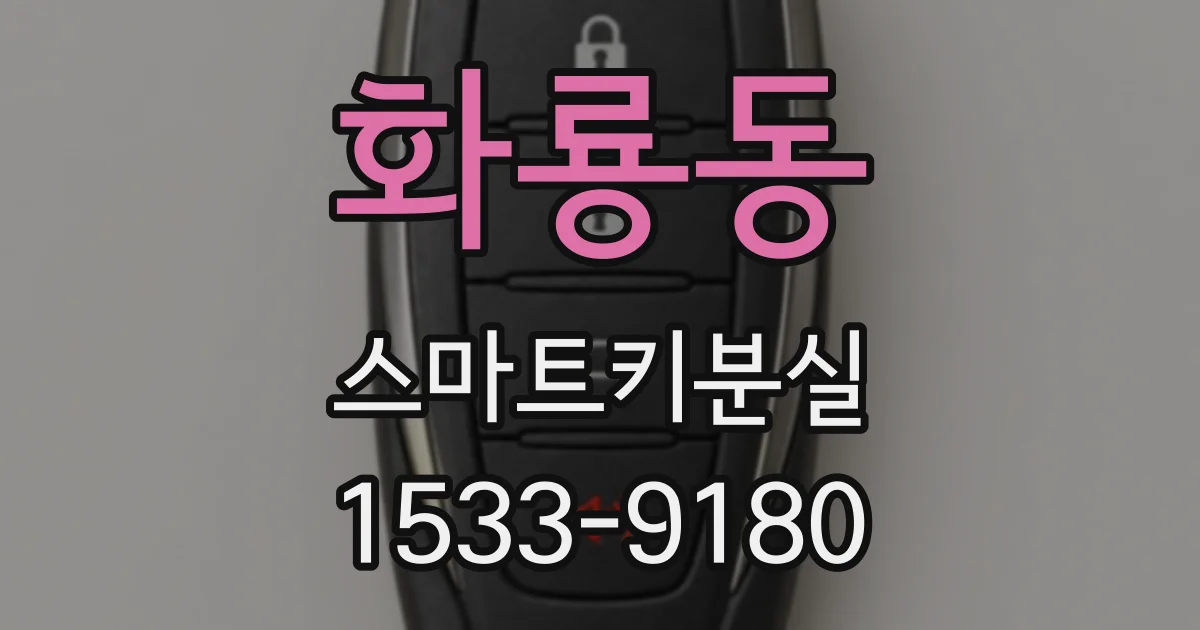 화룡동 스마트키분실