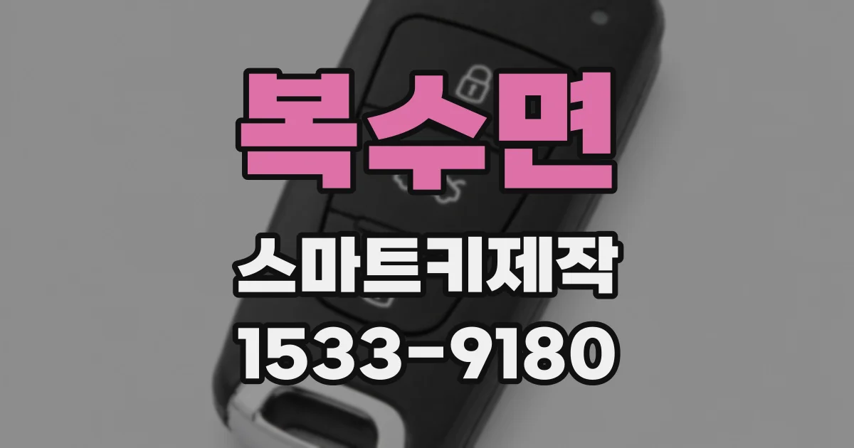 복수면 스마트키제작