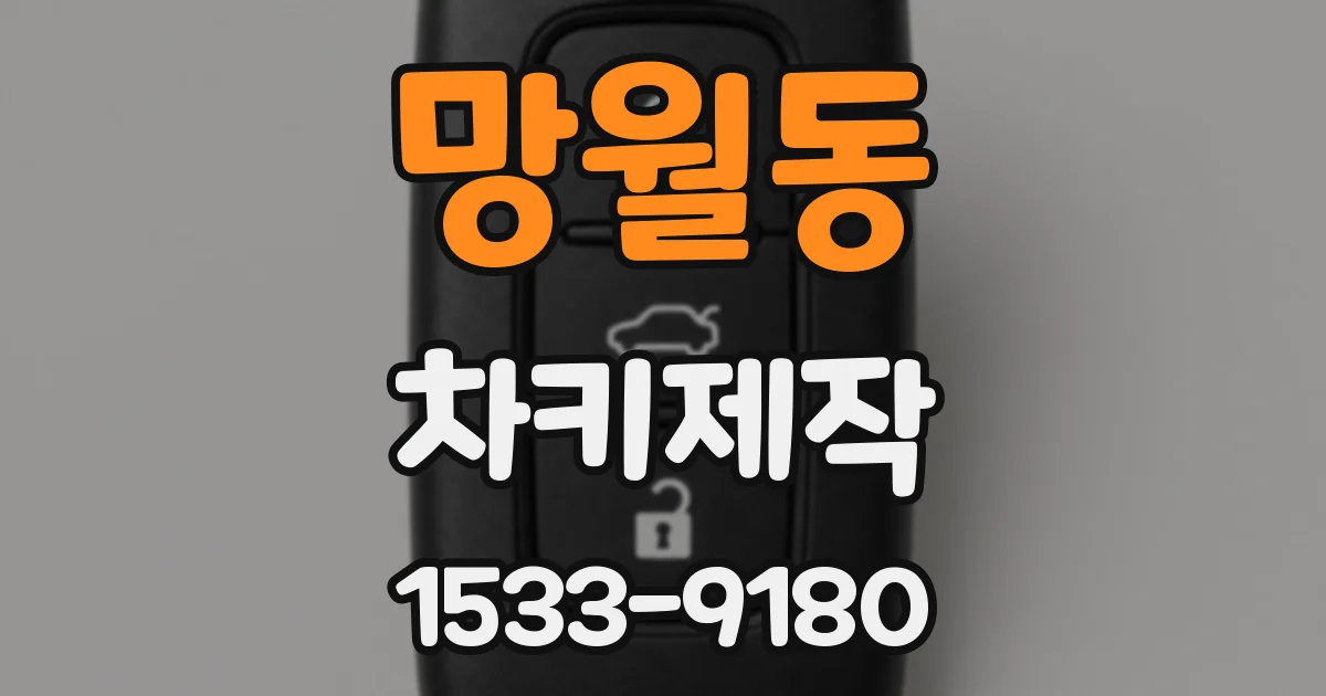 망월동 차키제작