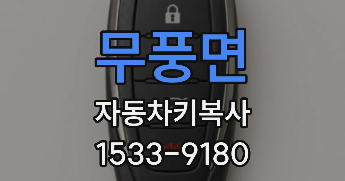 무풍면 자동차키복사
