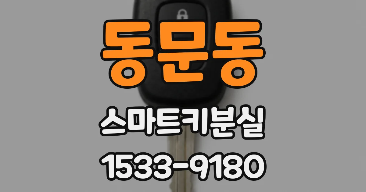 동문동 스마트키분실