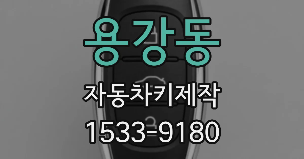 용강동 자동차키제작