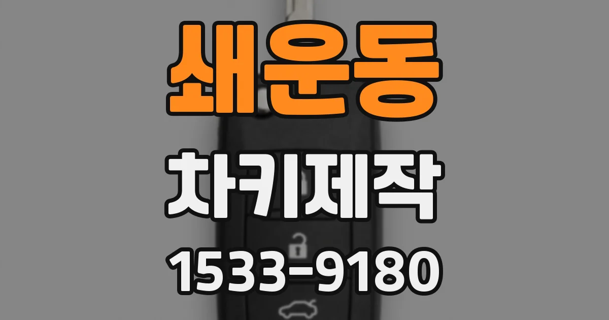 쇄운동 차키제작