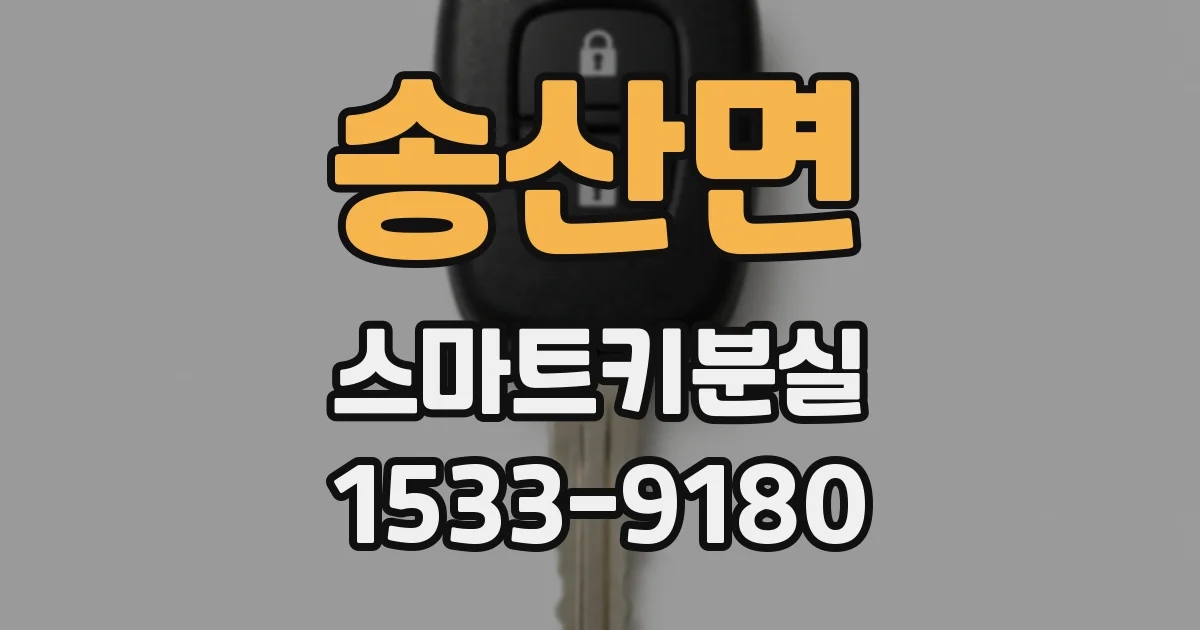 송산면 스마트키분실