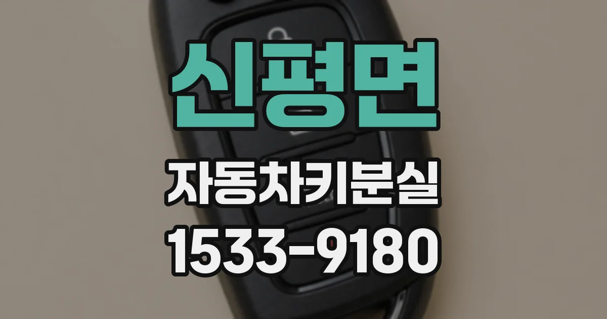 신평면 자동차키분실