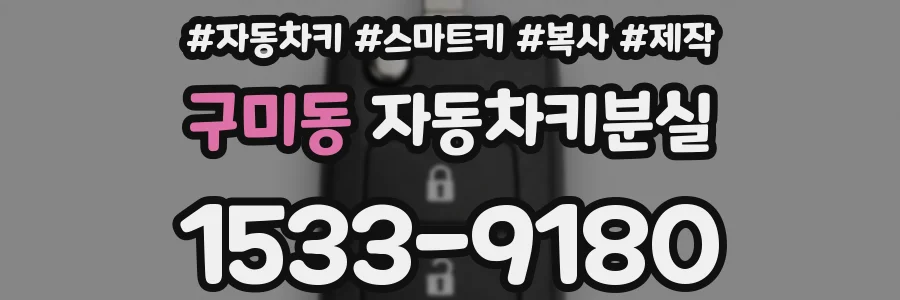 구미동 자동차키분실