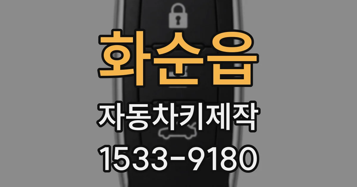 화순읍 자동차키제작