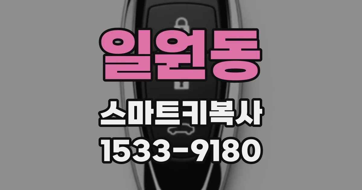 일원동 스마트키복사
