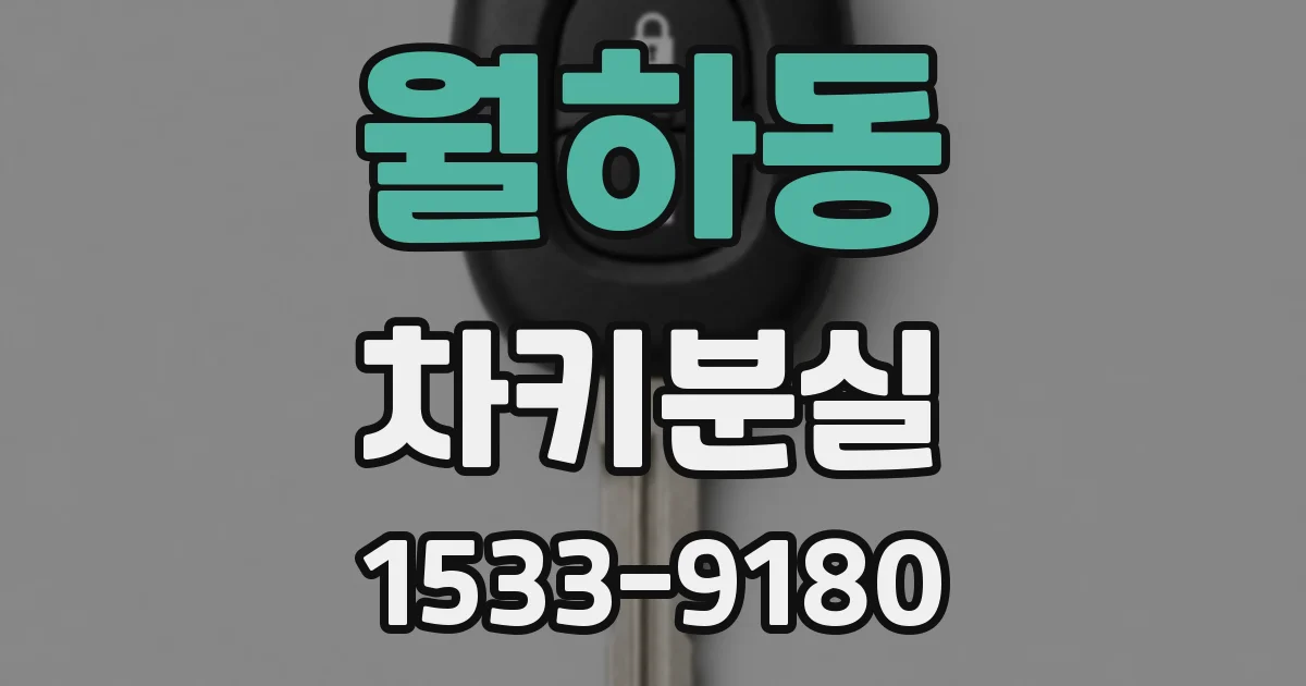월하동 차키분실