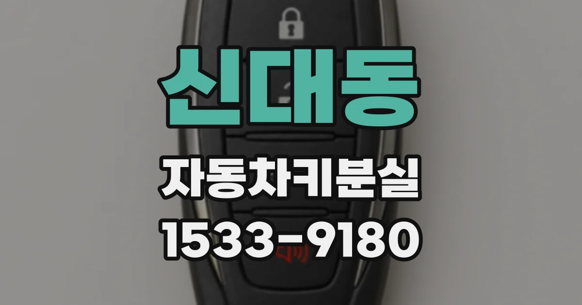 신대동 자동차키분실