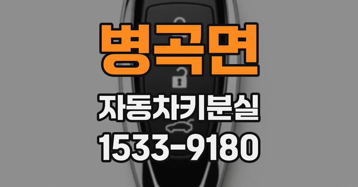 병곡면 자동차키분실