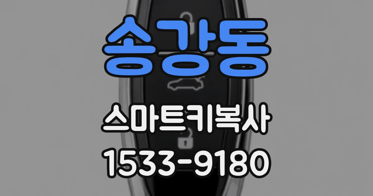 송강동 스마트키복사