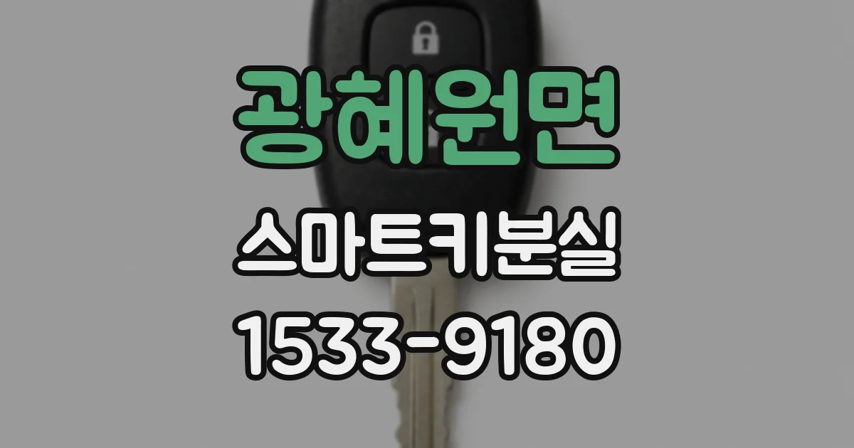 광혜원면 스마트키분실