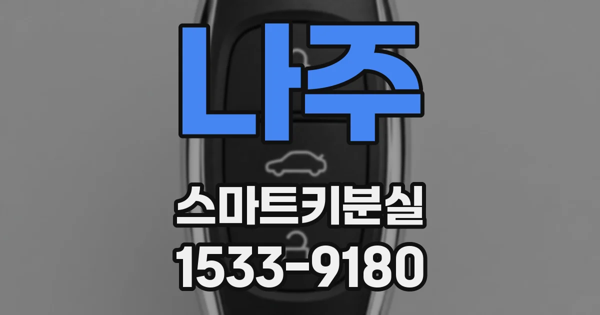 나주 스마트키분실