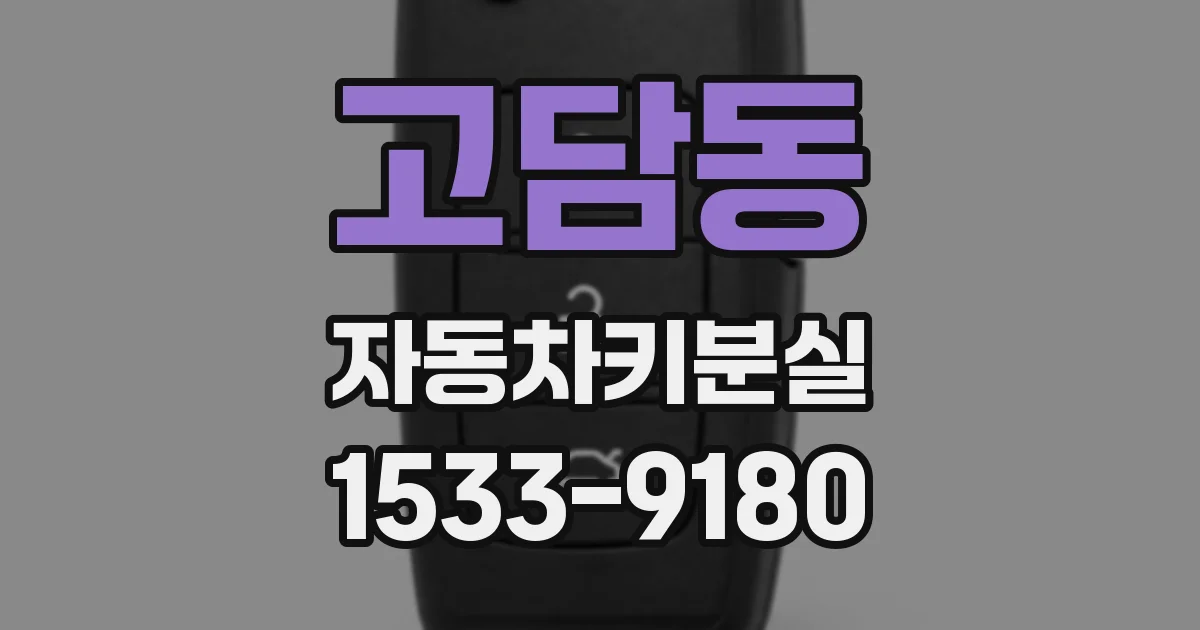 고담동 자동차키분실