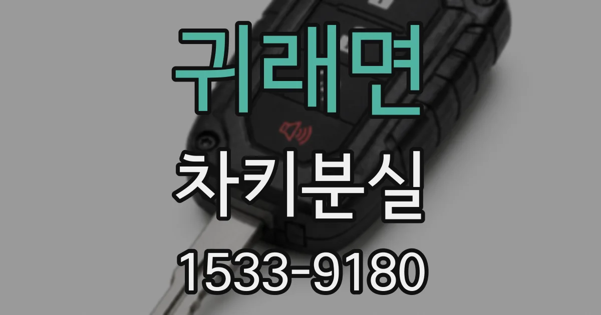 귀래면 차키분실