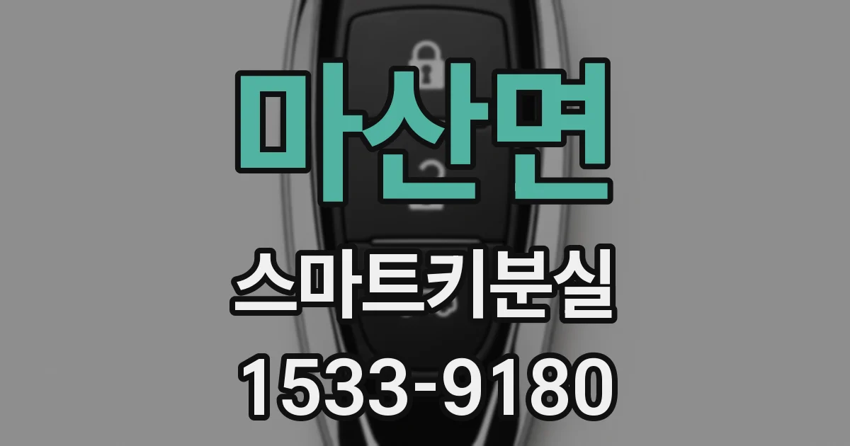 마산면 스마트키분실
