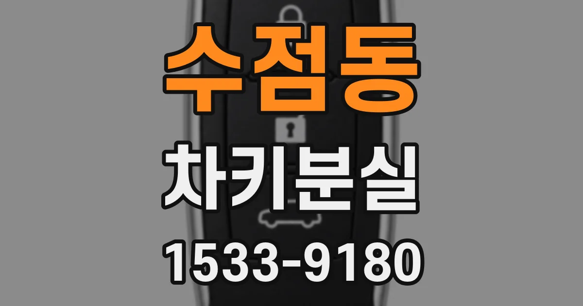 수점동 차키분실