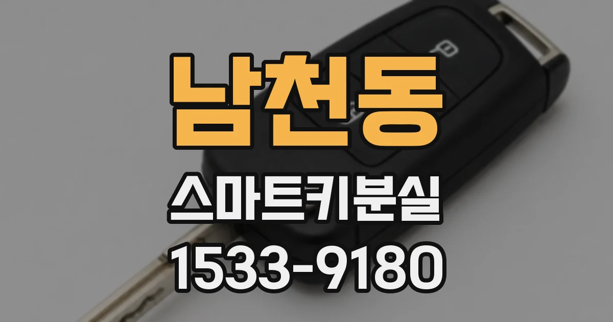 남천동 스마트키분실