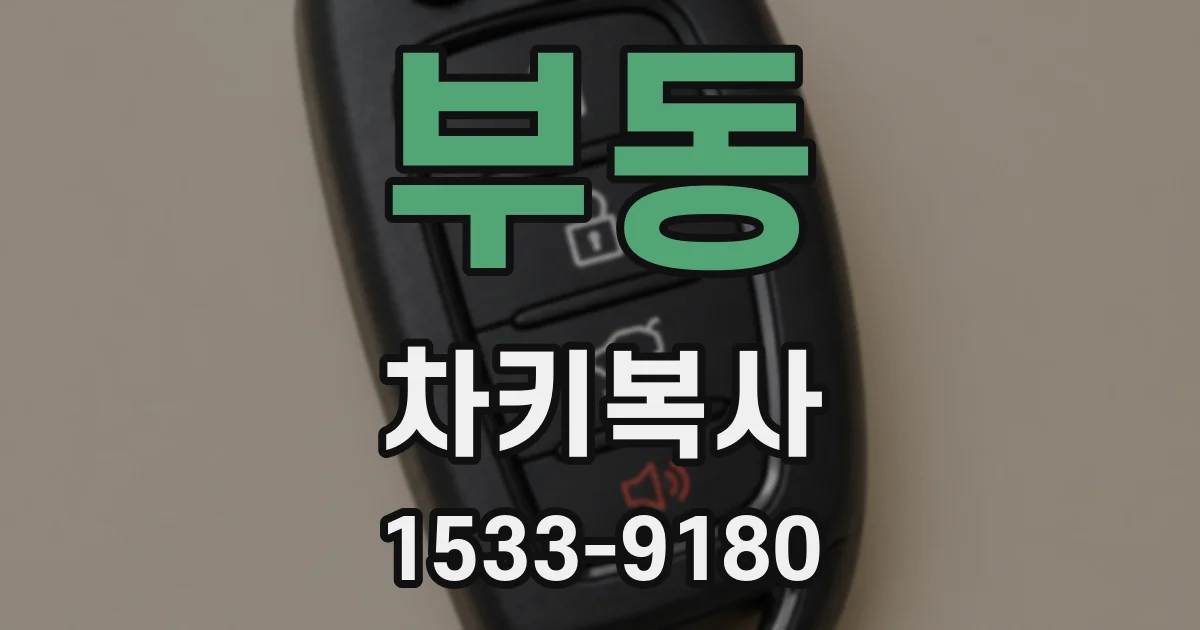 부동 차키복사