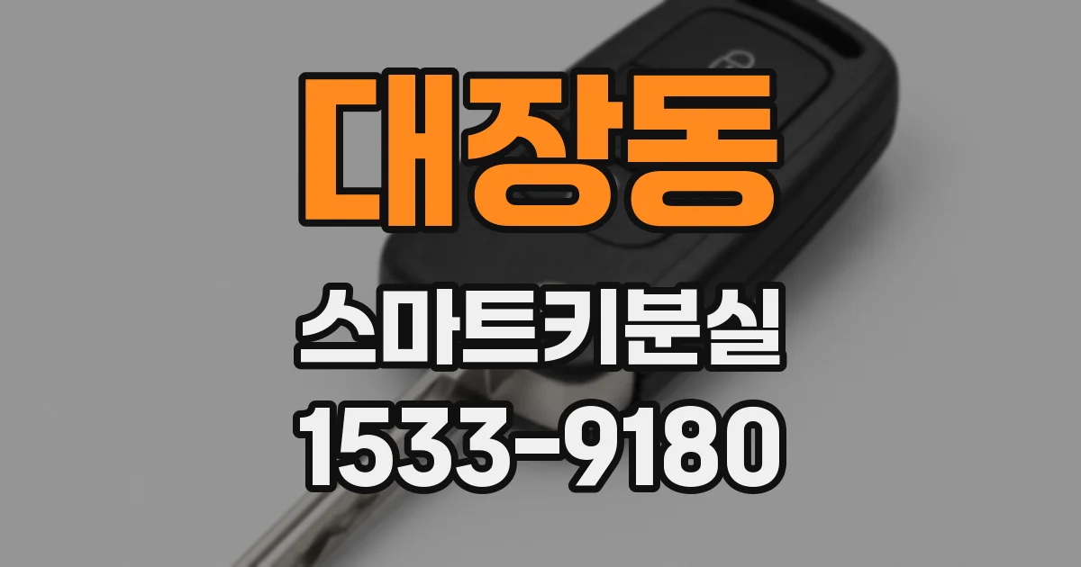 대장동 스마트키분실