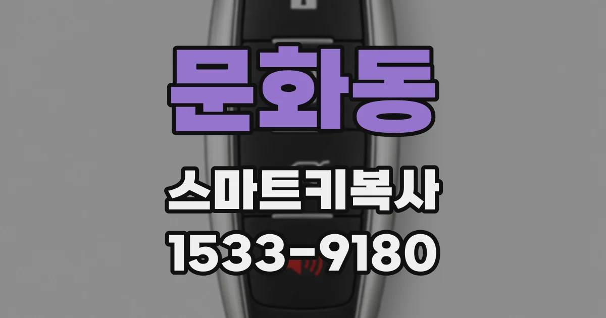 문화동 스마트키복사