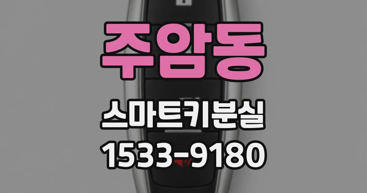 주암동 스마트키분실