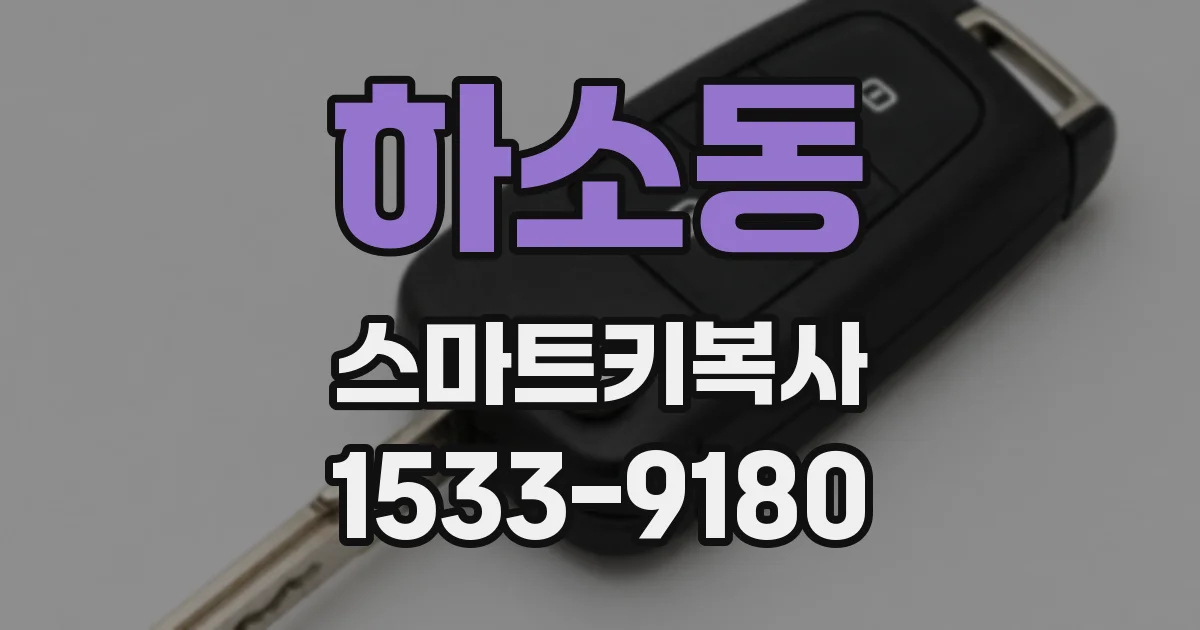 하소동 스마트키복사