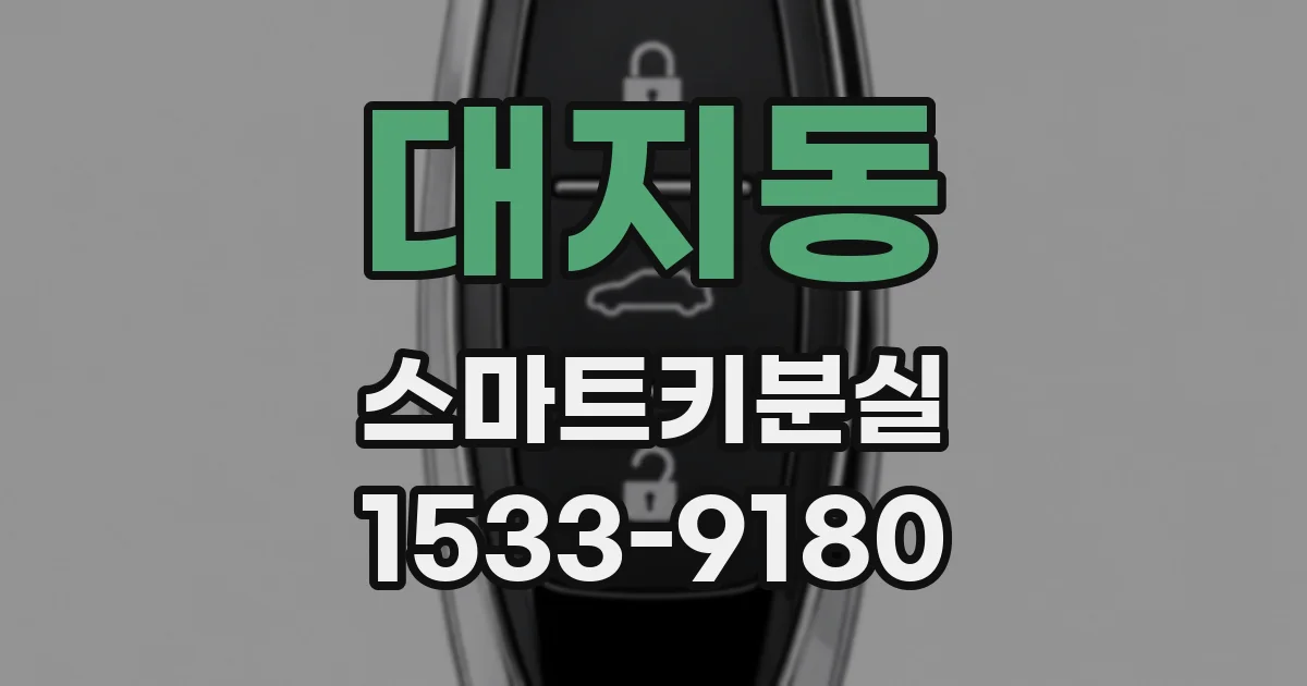 대지동 스마트키분실