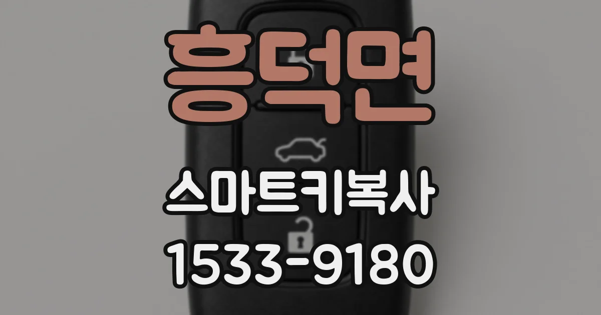 흥덕면 스마트키복사