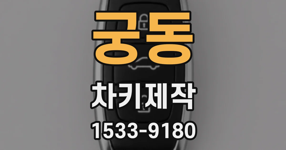 궁동 차키제작