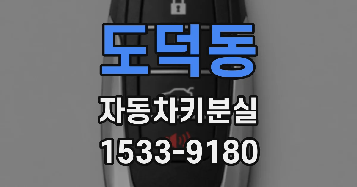도덕동 자동차키분실