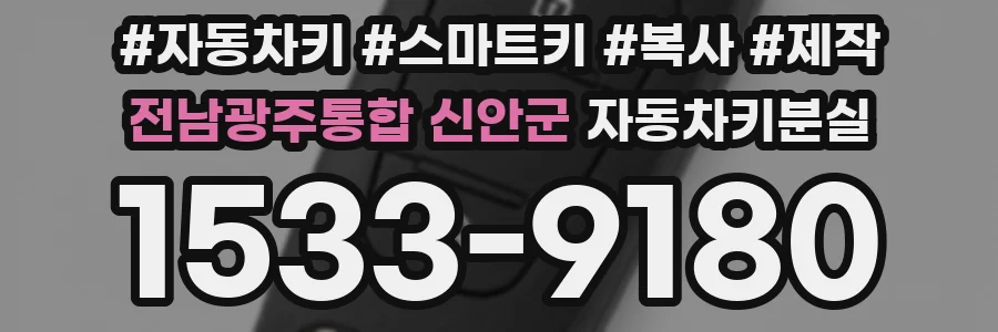 전남광주통합 신안군 자동차키분실