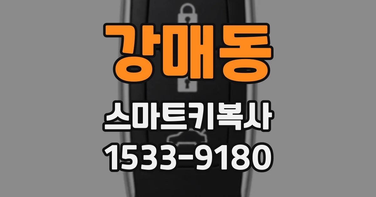 강매동 스마트키복사