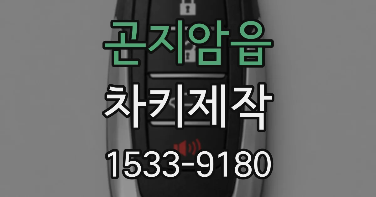 곤지암읍 차키제작