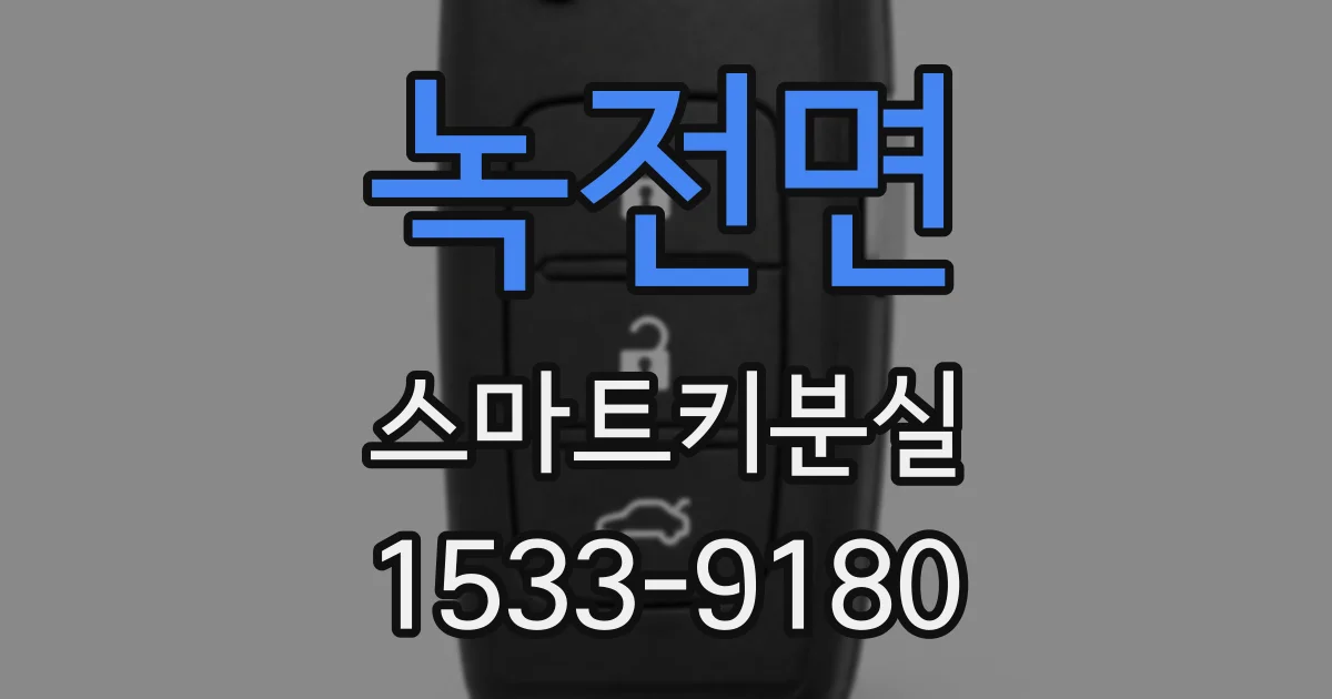 녹전면 스마트키분실