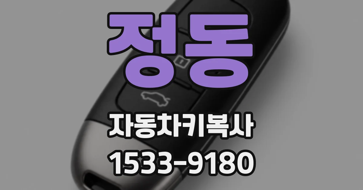 정동 자동차키복사