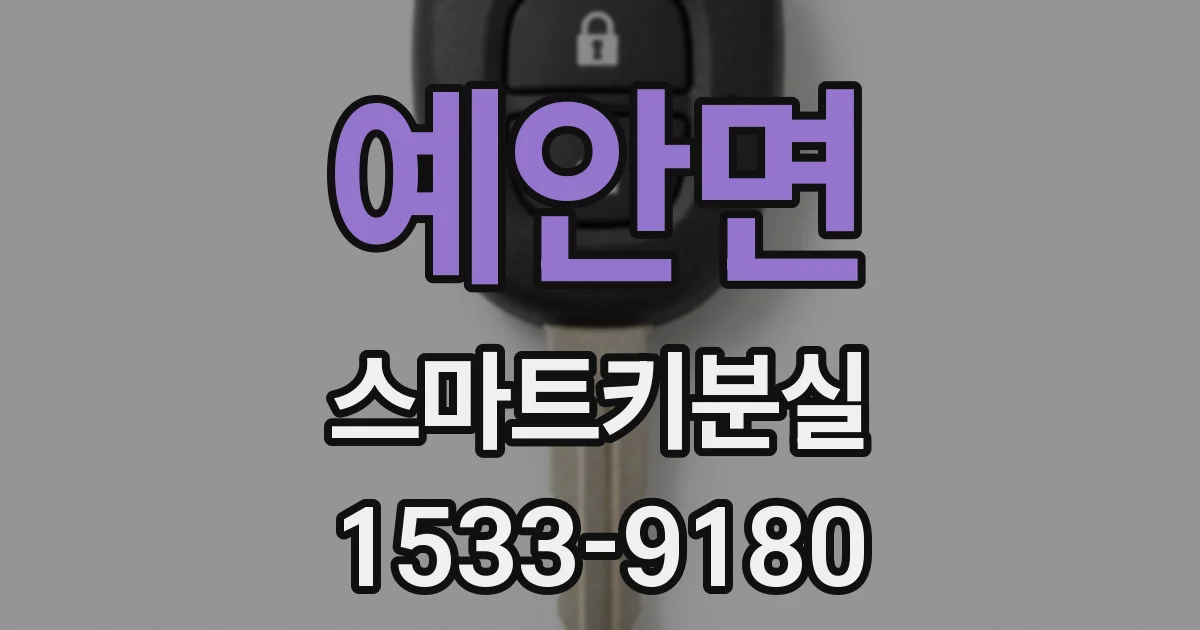예안면 스마트키분실