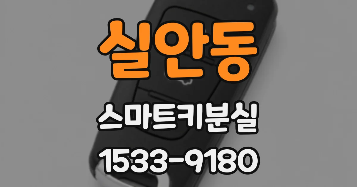 실안동 스마트키분실