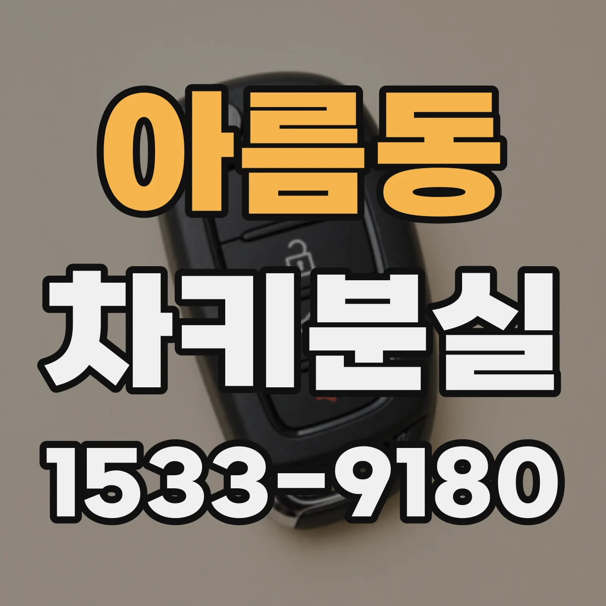 아름동 차키분실